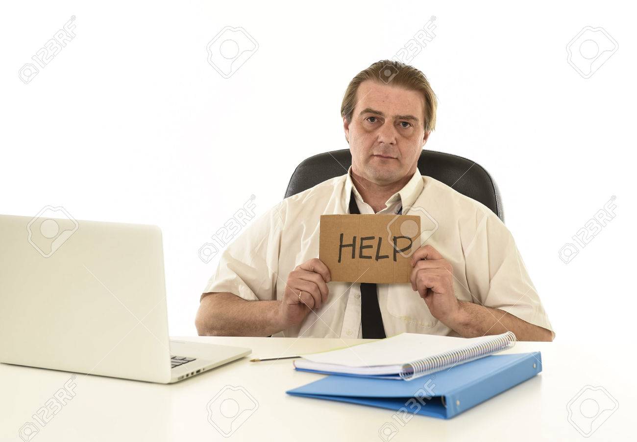 Sad And Stressed Businessman On His 40s With Messy Look Asking For Help Gesturing Desperate Overworked Sad And Stressed Businessman On His 40s With Messy Look Asking For Help Gesturing Desperate Overworked