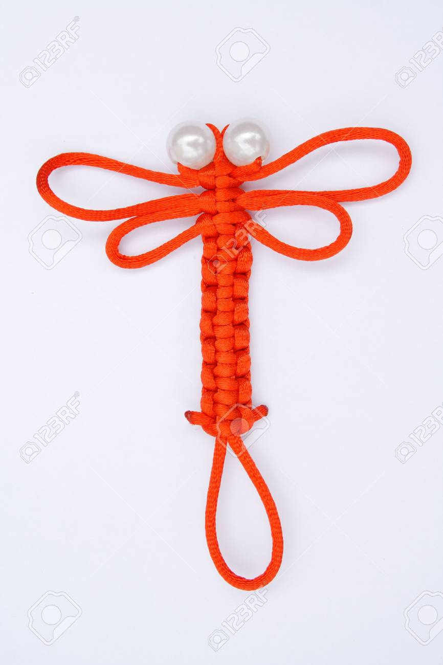 chinese artwork dragonfly stock