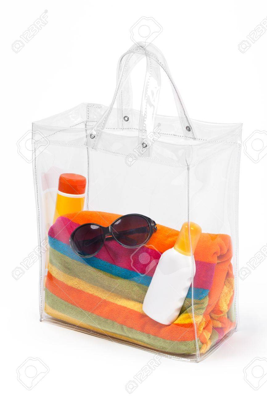 sac transparent plage