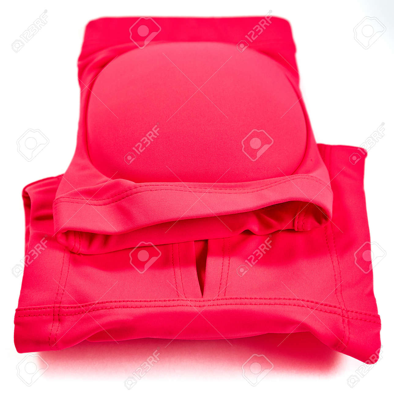 Knee pads for leg protection in rhythmic gymnastics lie on top of each other.The view from the top - 158725048 Knee pads for leg protection in rhythmic gymnastics lie on top of each other.The view from the top - 158725048