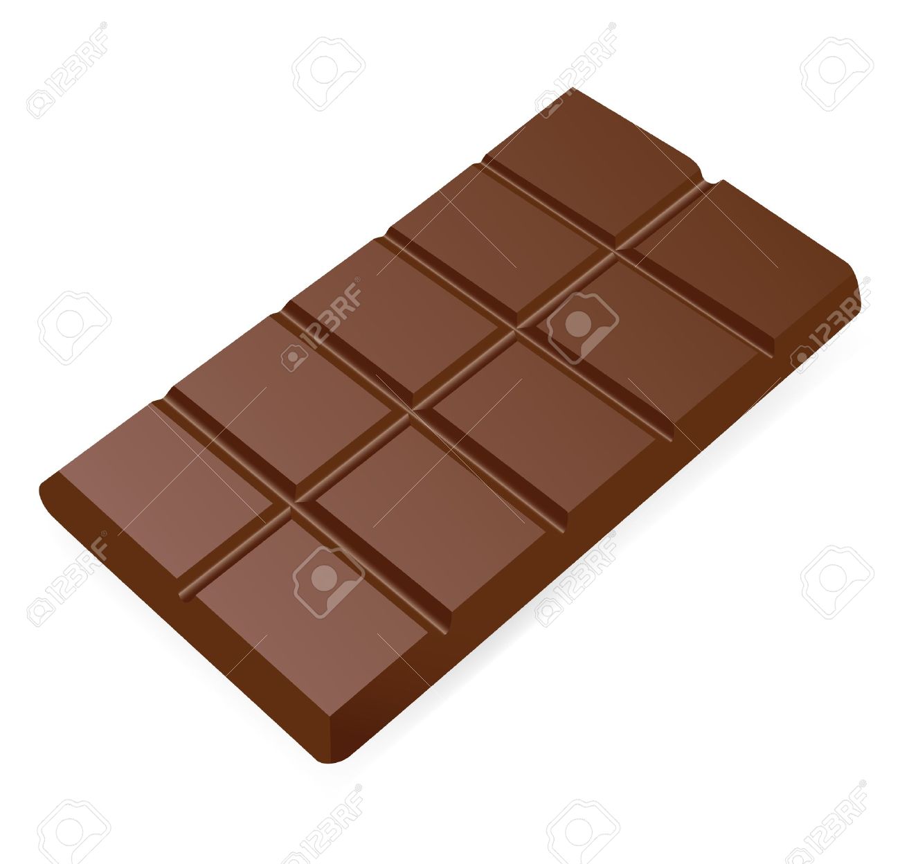 Barra De Chocolate. Ilustración Vectorial Sobre Fondo Blanco Ilustraciones  Vectoriales, Clip Art Vectorizado Libre De Derechos. Image 13451364.