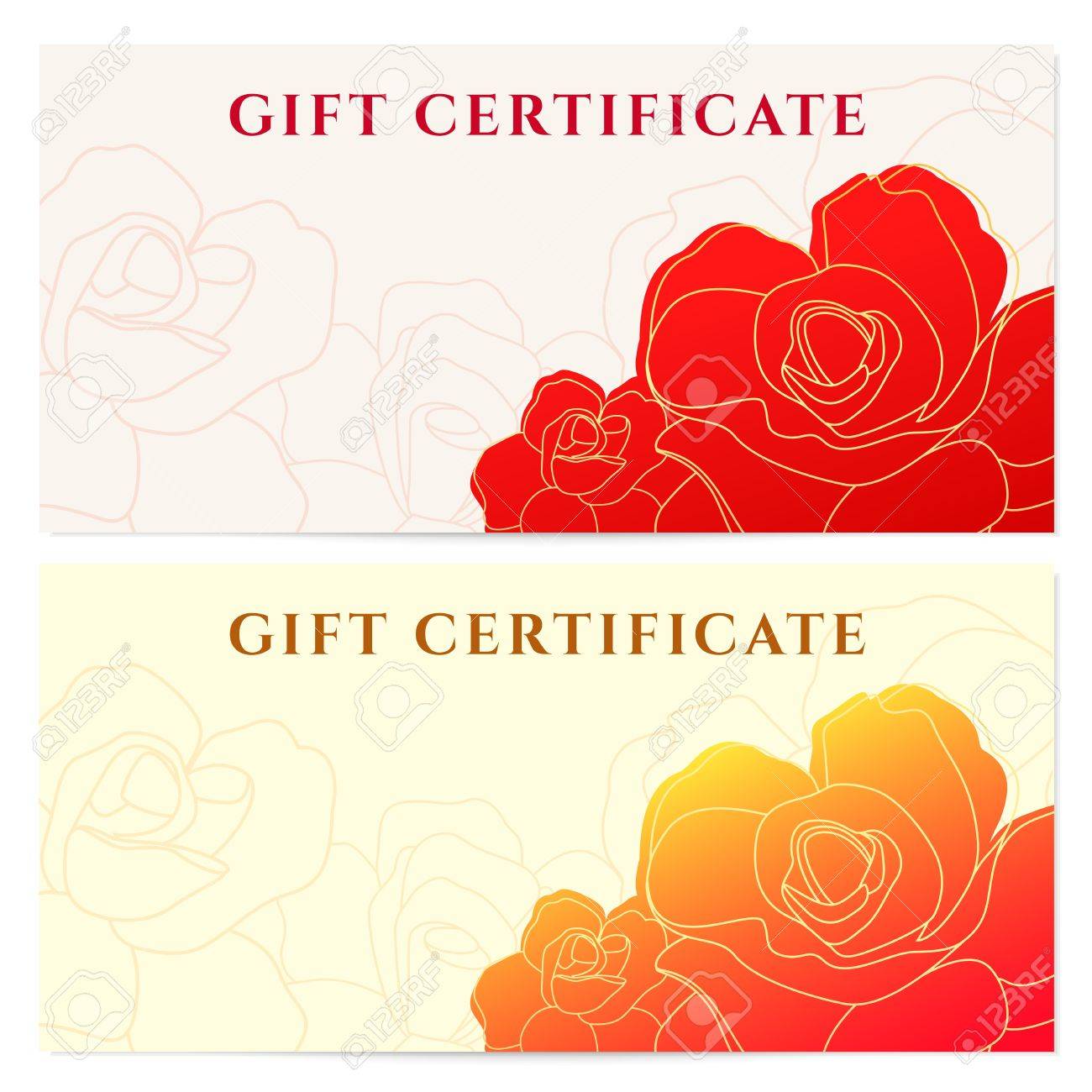 gift certificate voucher template