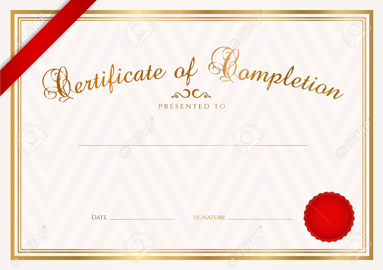 sample certificate of completion