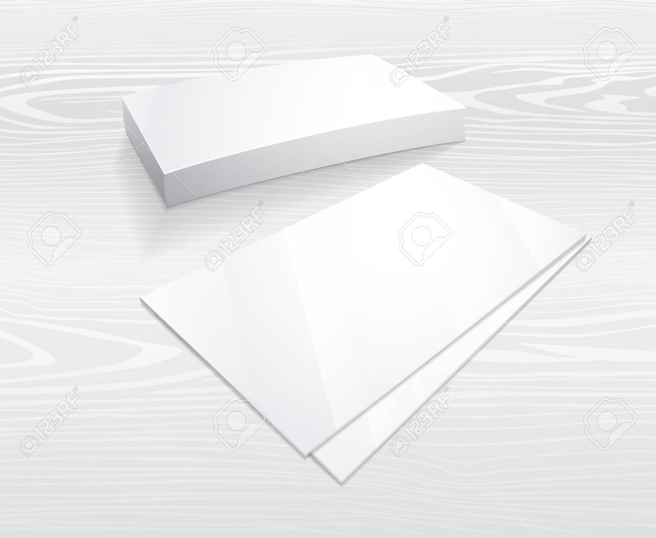 Blank Business Card Template Mockup