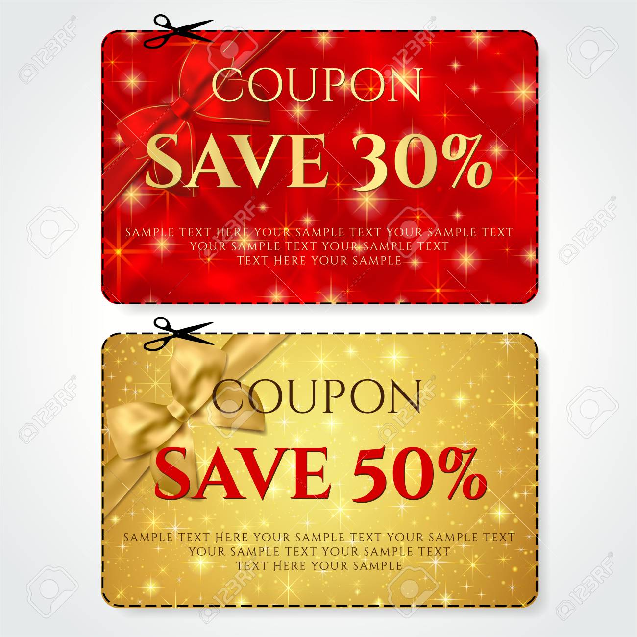 discount coupon voucher vector