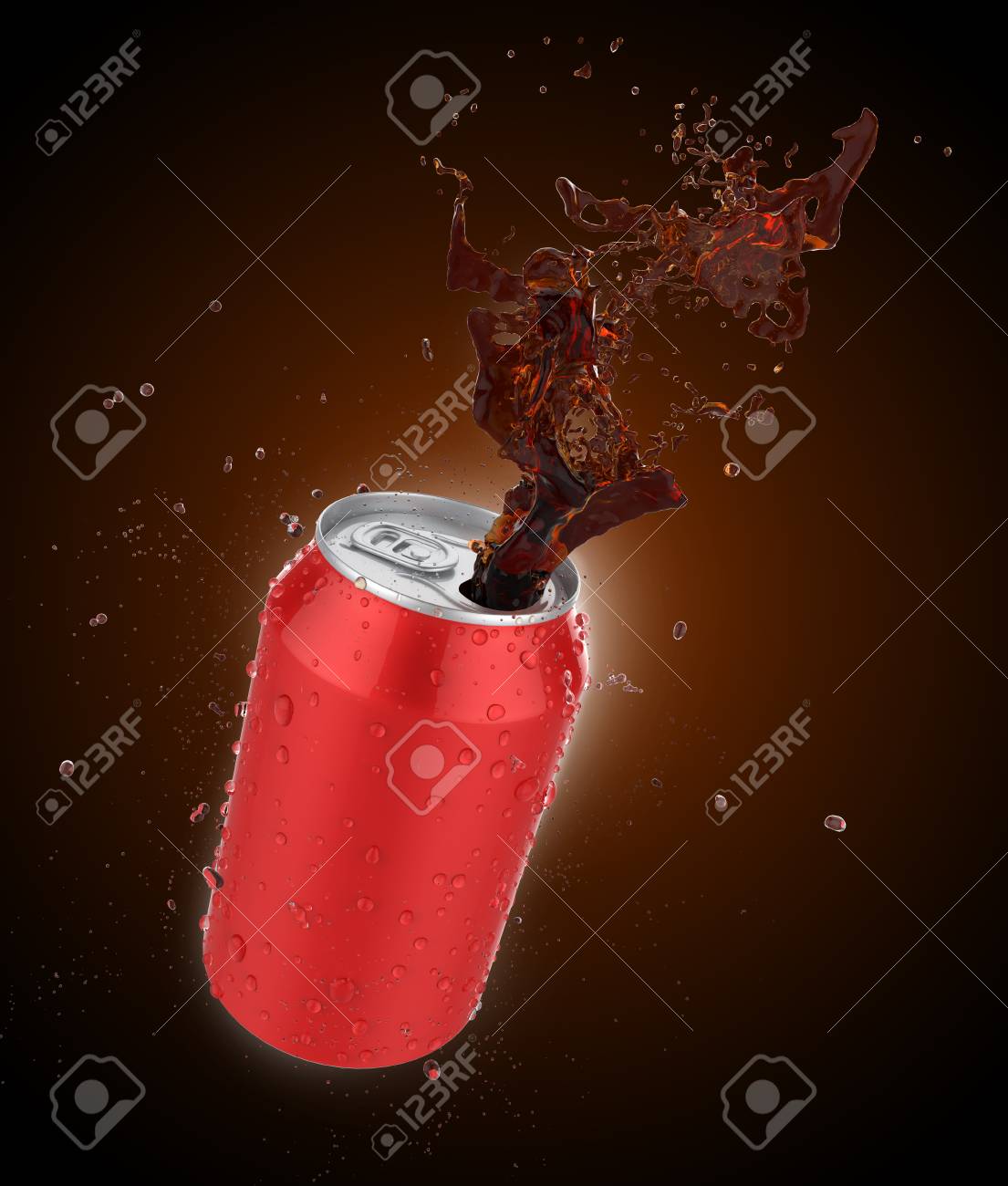 コーラのスプラッシュは 新鮮なコーラや新鮮な水ドロップ クリッピング パスを 3 D イラストでソーダのスプラッシュことができます の写真素材 画像素材 Image