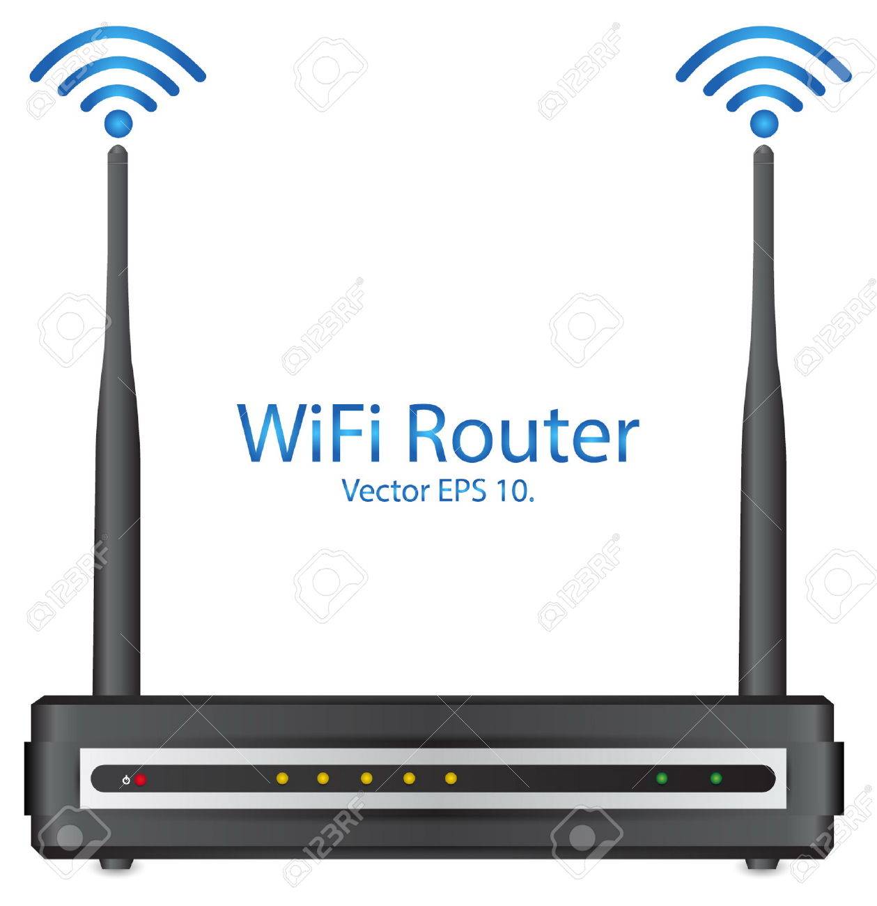 Eps 10 Wifi ルーター ベクトル イラストのイラスト素材 ベクタ Image