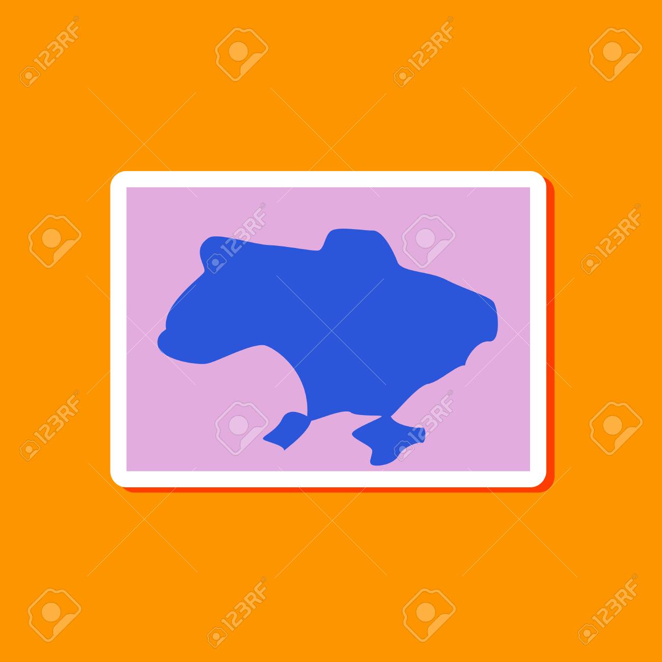 paper sticker on stylish background of map Ukraine - 62579122 paper sticker on stylish background of map Ukraine - 62579122