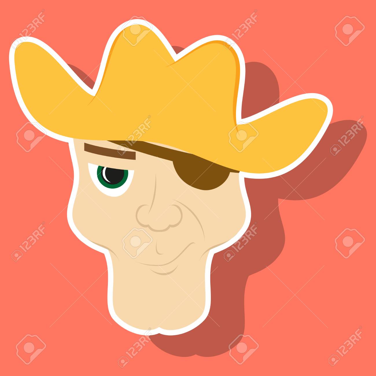 cowboy hat sticker