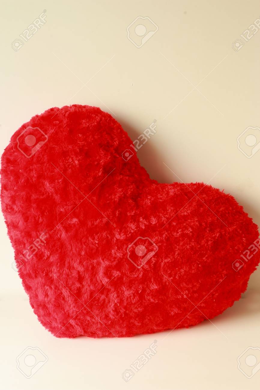 red heart pillows