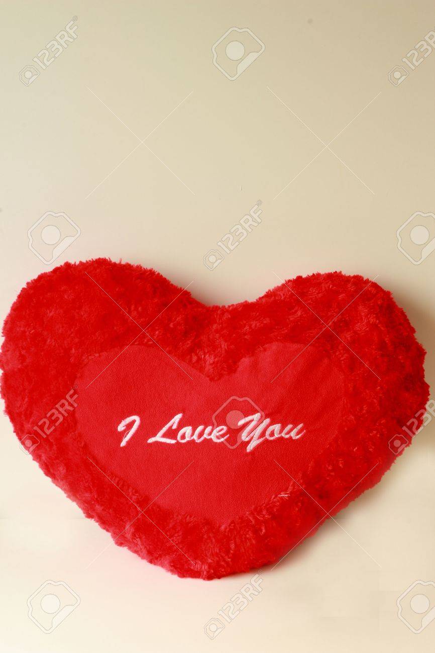 heart symbol pillows