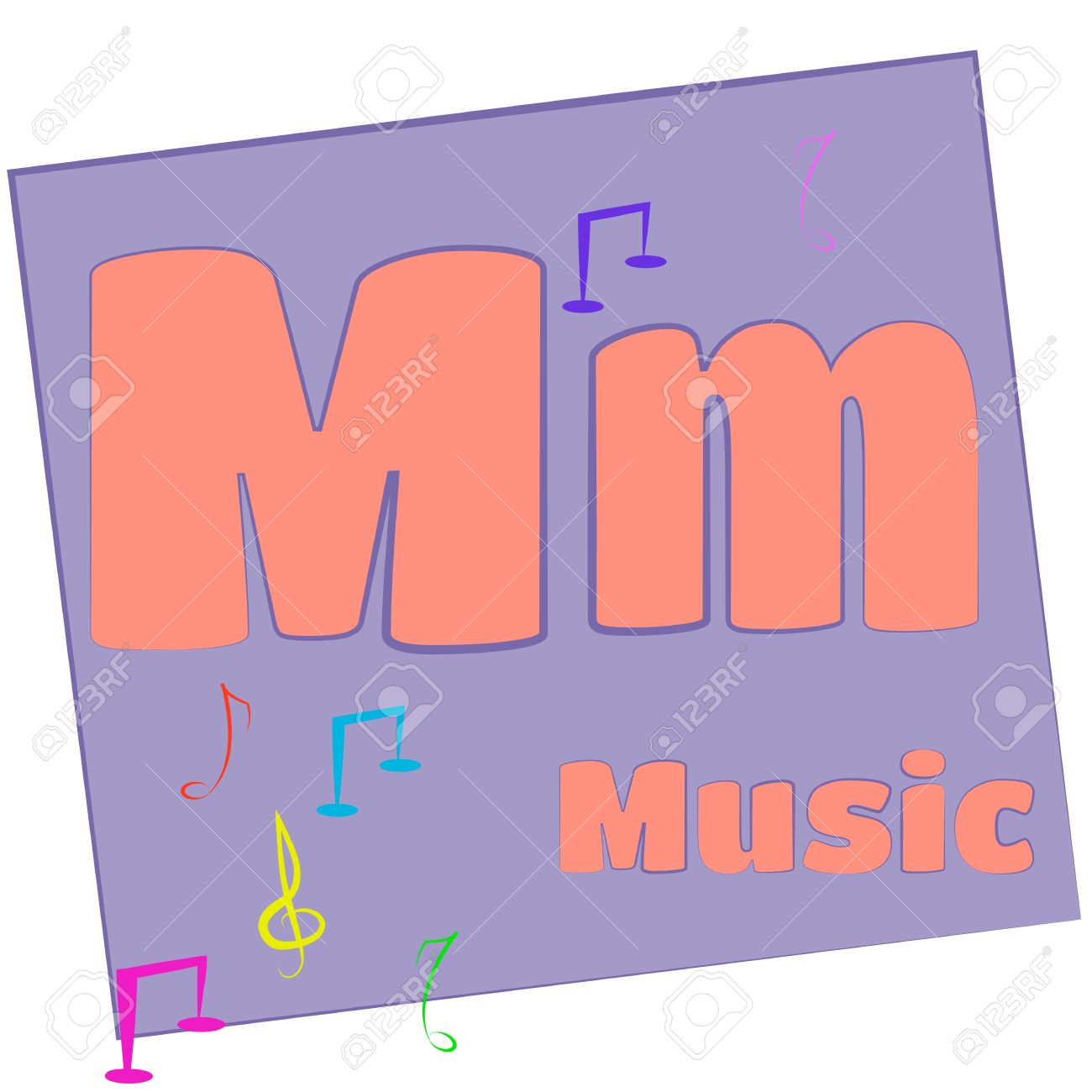 M Música Las Letras Del Alfabeto De Colores Con Palabras Que Empiecen Con Cada Una Y Su Imagen