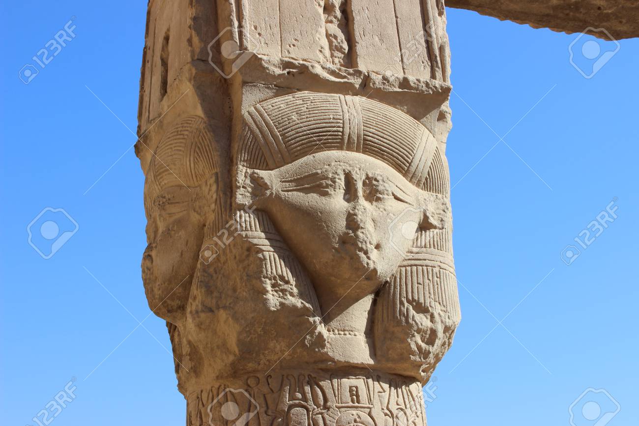Dendera エジプトで神殿の柱廊玄関の柱の女神ハトホルのイメージ の写真素材 画像素材 Image Dendera エジプトで神殿の柱廊玄関の柱の女神ハトホルのイメージ の写真素材 画像素材 Image