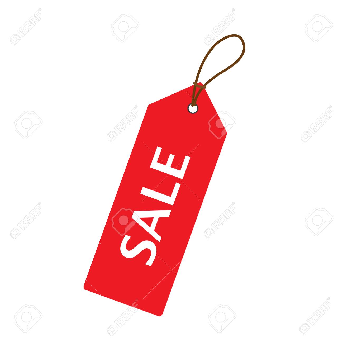 red sale price tag vertical alignment sale tag vector illustration tag vector