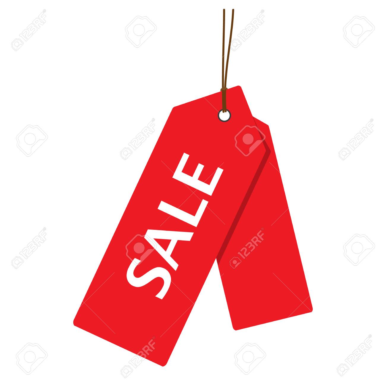 red sale price tags set vertical alignment sale tag vector tag vector