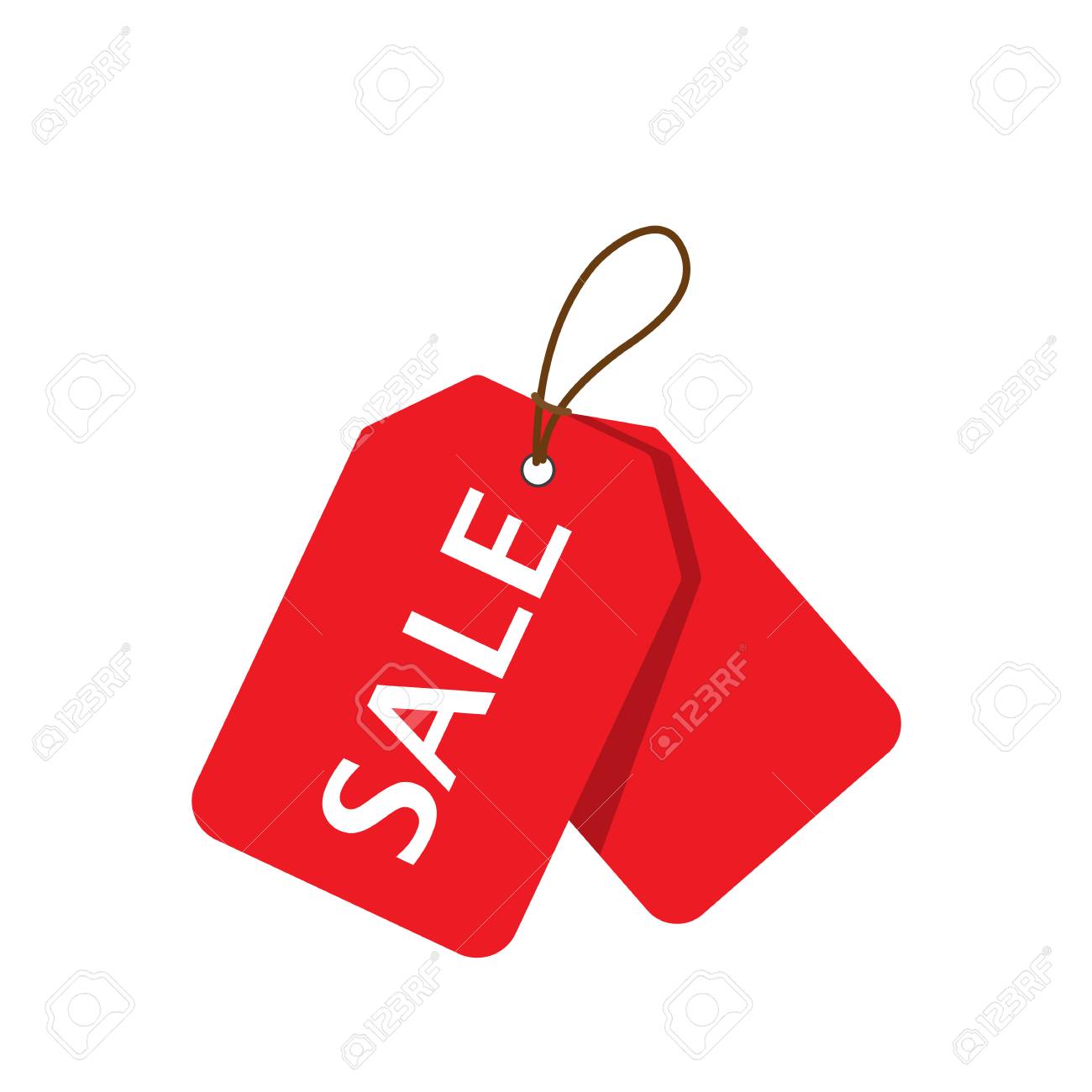 red sale price tags set vertical alignment sale tag vector tag vector