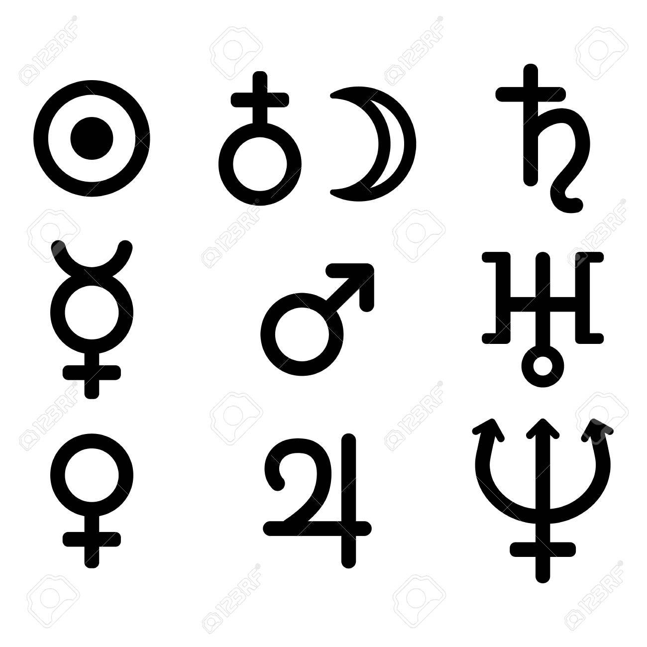 planetary symbols astrology