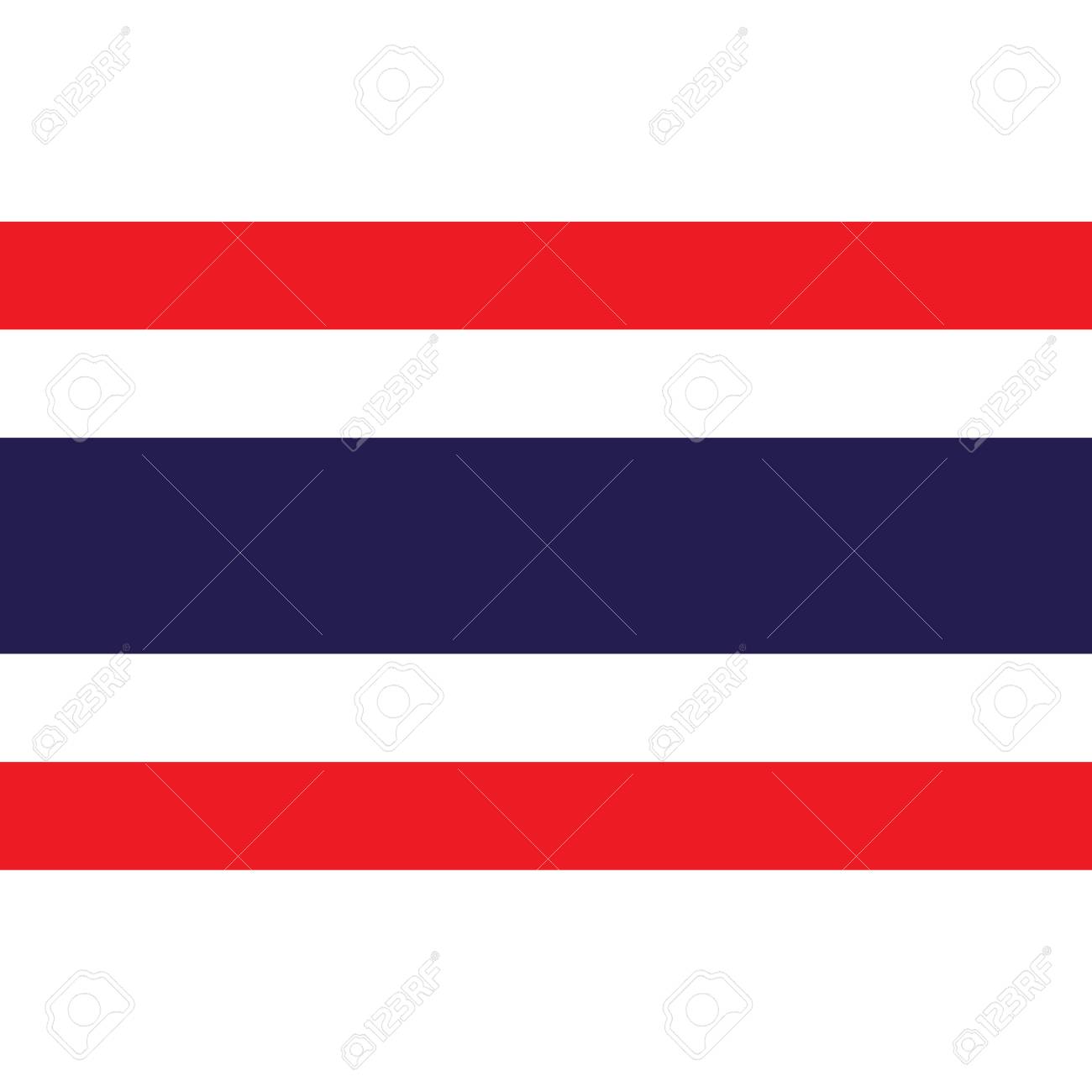 タイ国旗 公式色と割合正しく タイの国旗 ラスター図 の写真素材 画像素材 Image