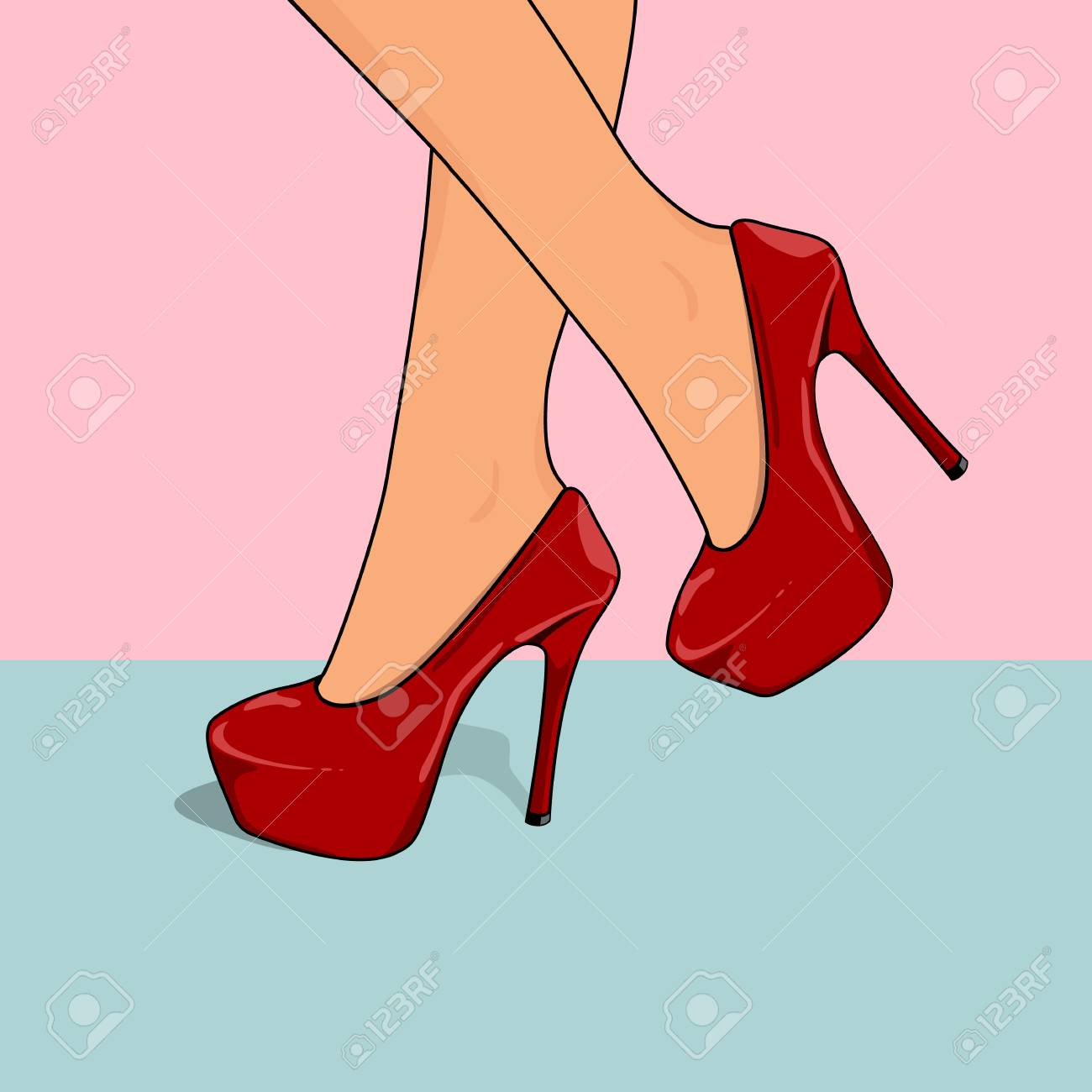 A Heels Woman Shoes High Legs With Wearing Beautiful Elegant PwkXZTOui