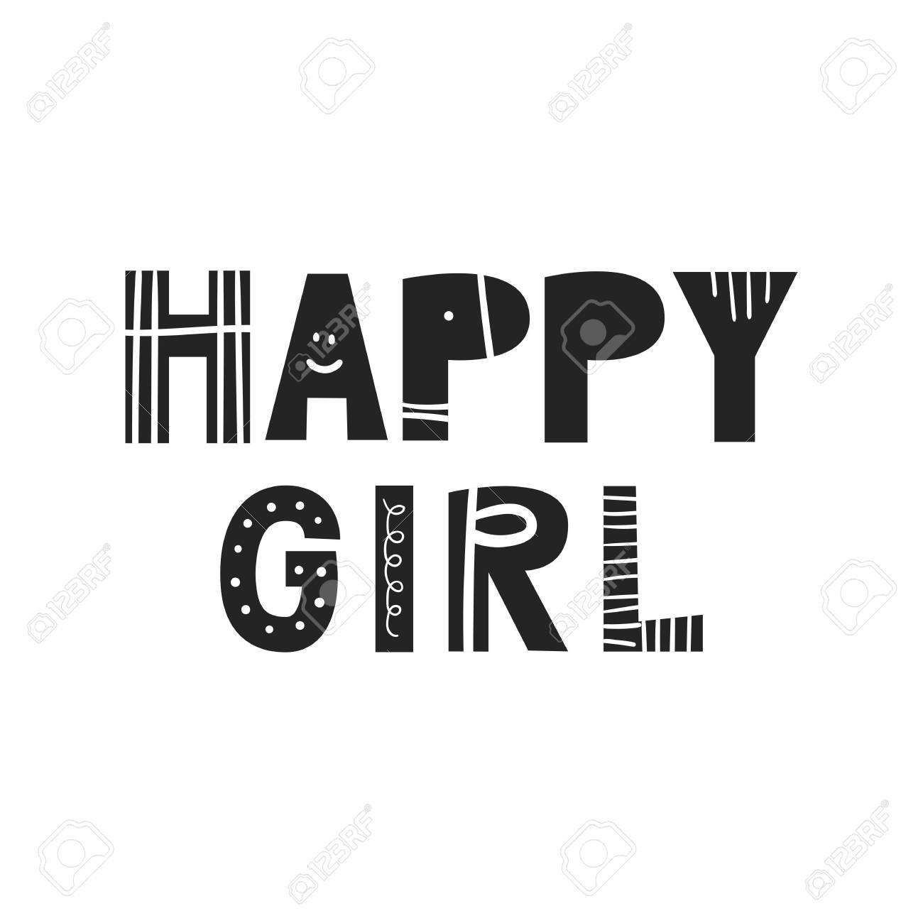 幸せな女の子 スカンジナビアスタイルで Handdrawn レタリングとかわいい手描き保育園ポスター ベクターイラスト のイラスト素材 ベクタ Image 幸せな女の子 スカンジナビアスタイルで Handdrawn レタリングとかわいい手描き保育園ポスター ベクターイラスト のイラスト素材 ベクタ Image