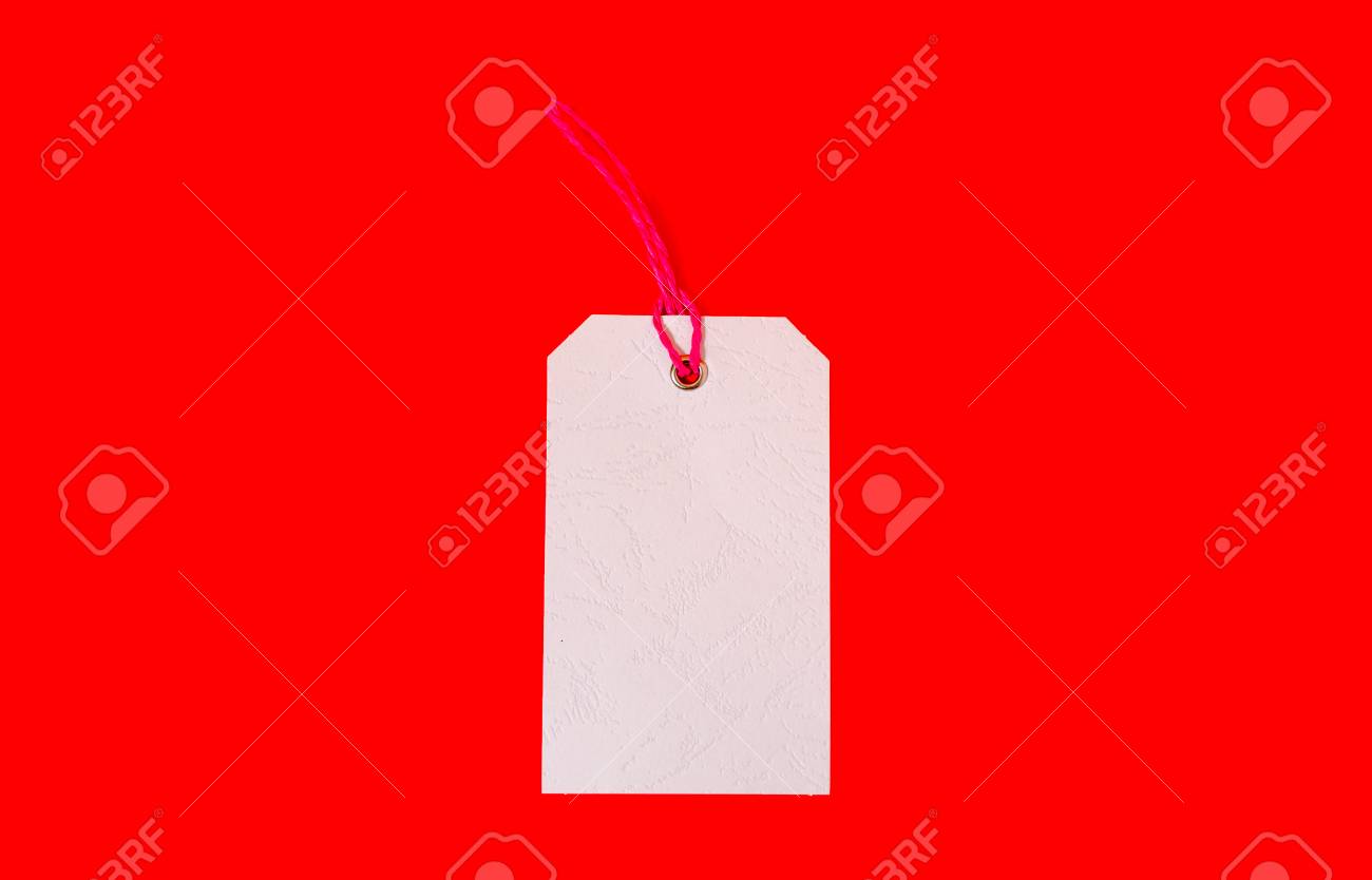 white price tag on red background plain price tag plain red background