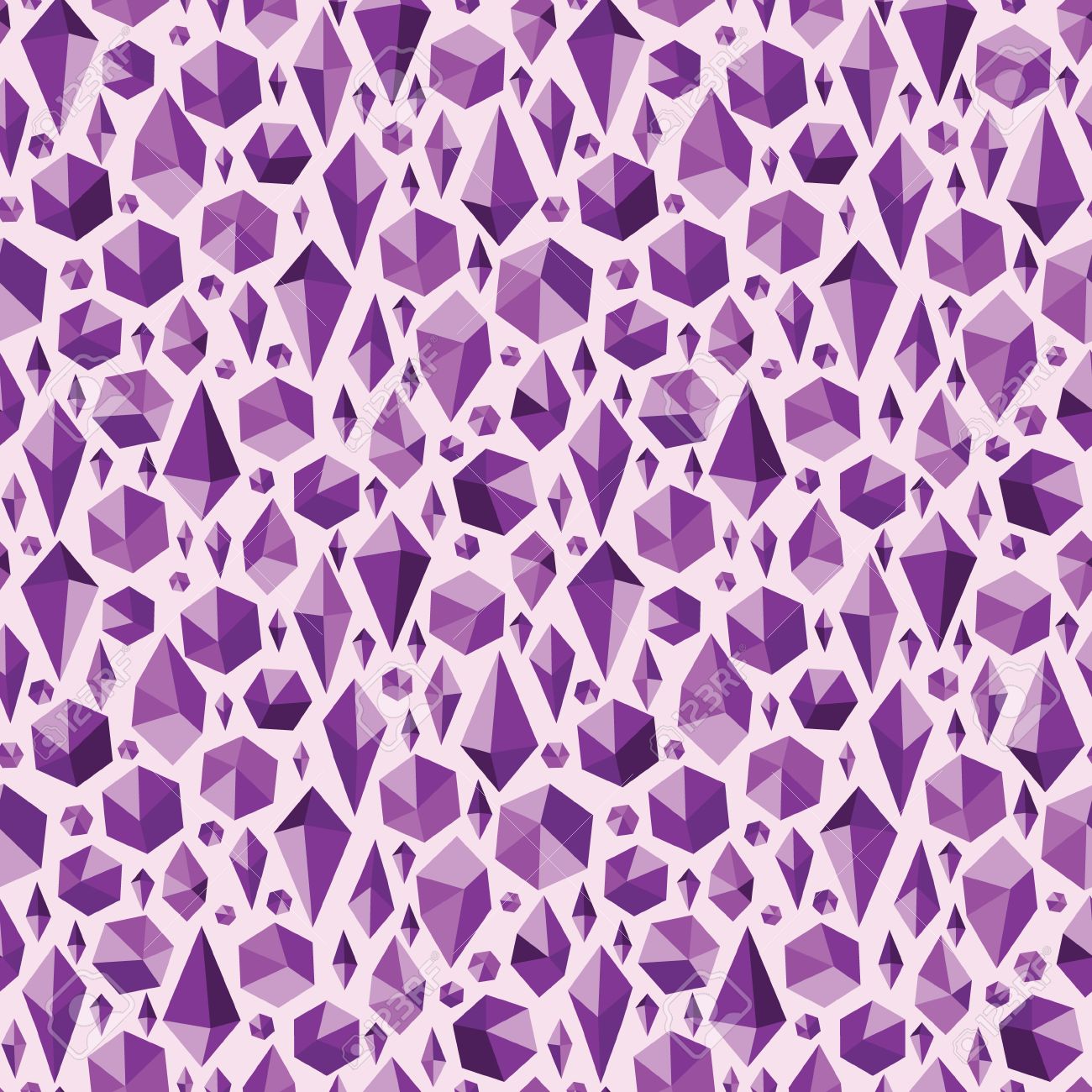 purple geometric jewel shapes
