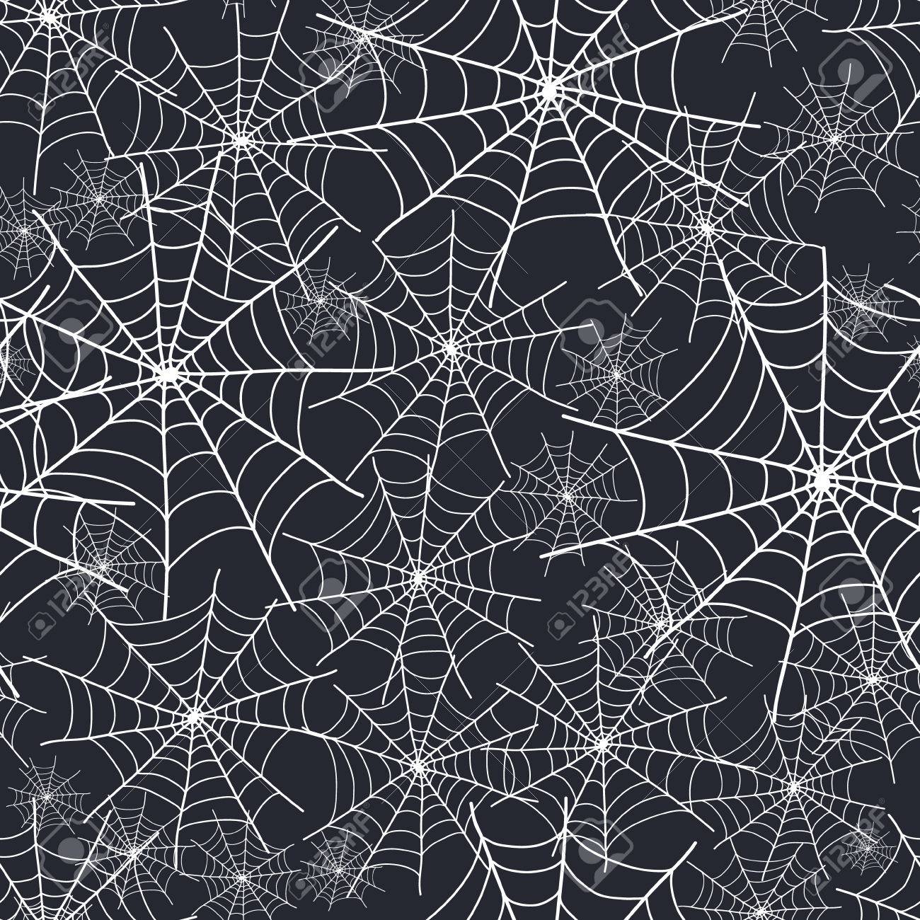 vector spiderweb halloween texture seamless pattern graphic design