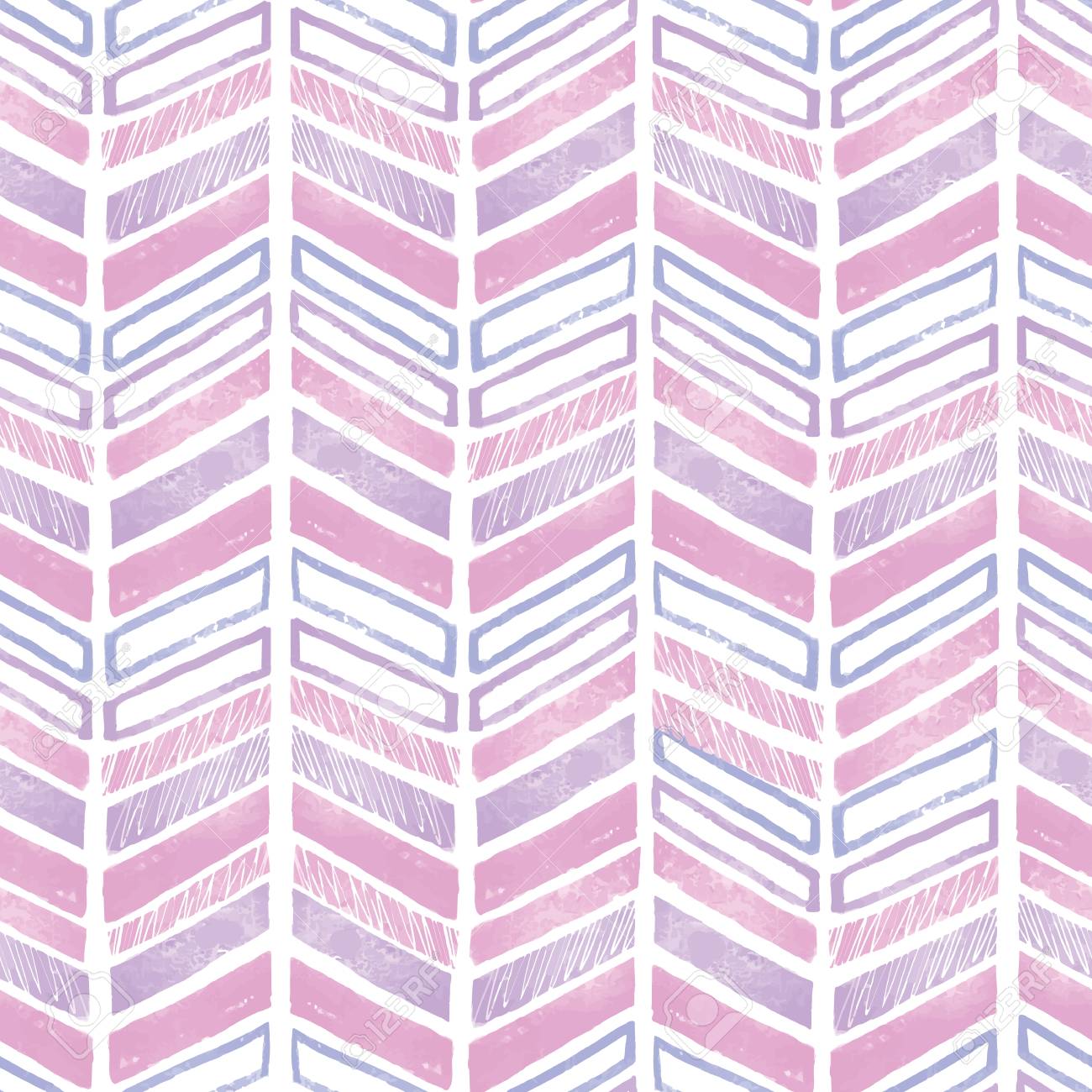 Purple Pink Tribal Chevron Repeat Pattern Design Great For Folk