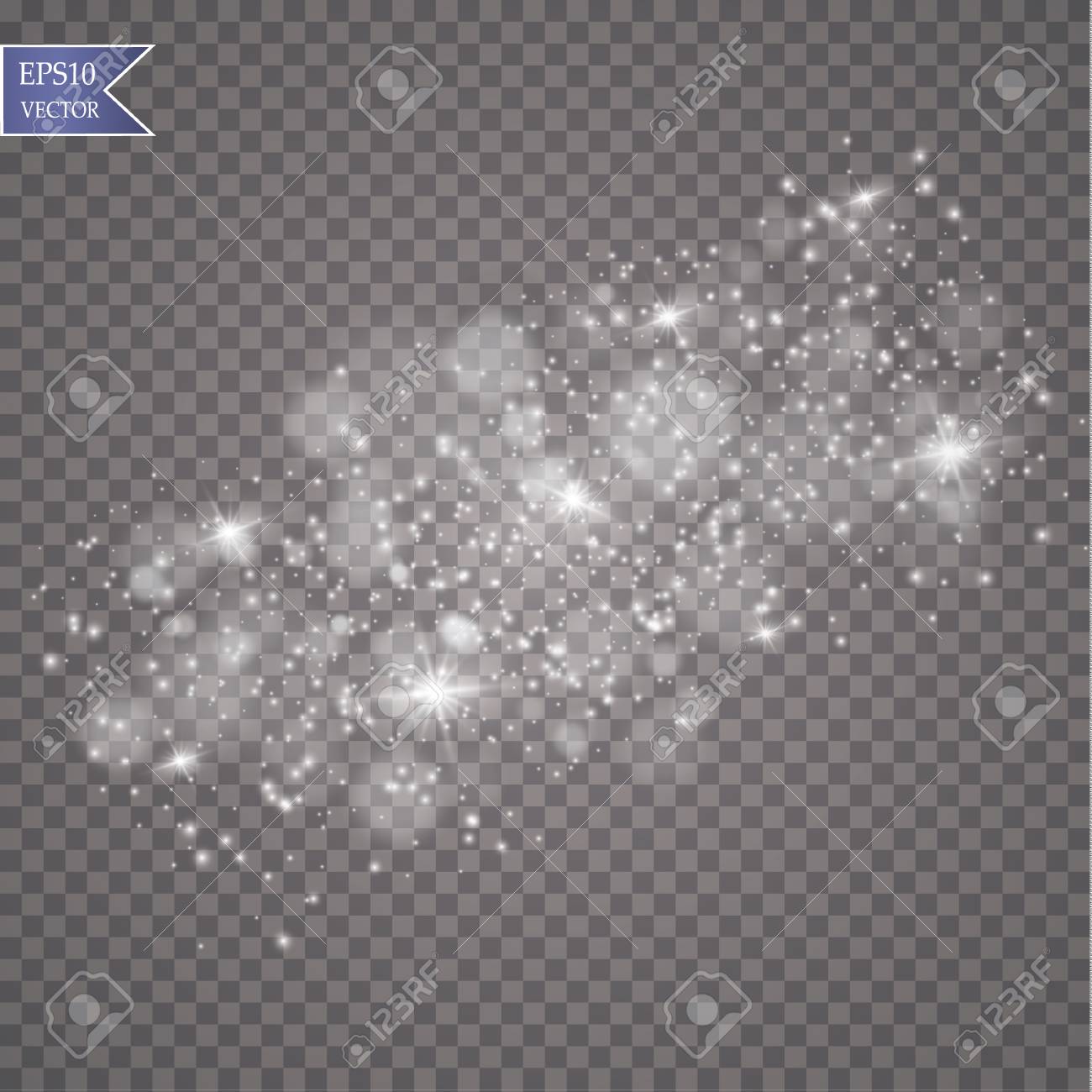 透明な背景に白い光のバースト爆発 ベクトルイラストライトエフェクト のレイ付き装飾 明るい星だ半透明の輝く太陽 明るいフレア 中央の鮮やかなフラッシュ 星と太陽のイラスト素材 ベクタ Image