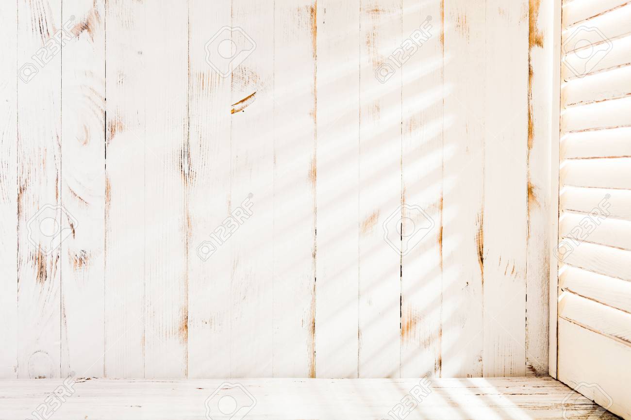 Venetian blinds sunlight on the shabby wooden wall - 41163015 Venetian blinds sunlight on the shabby wooden wall - 41163015