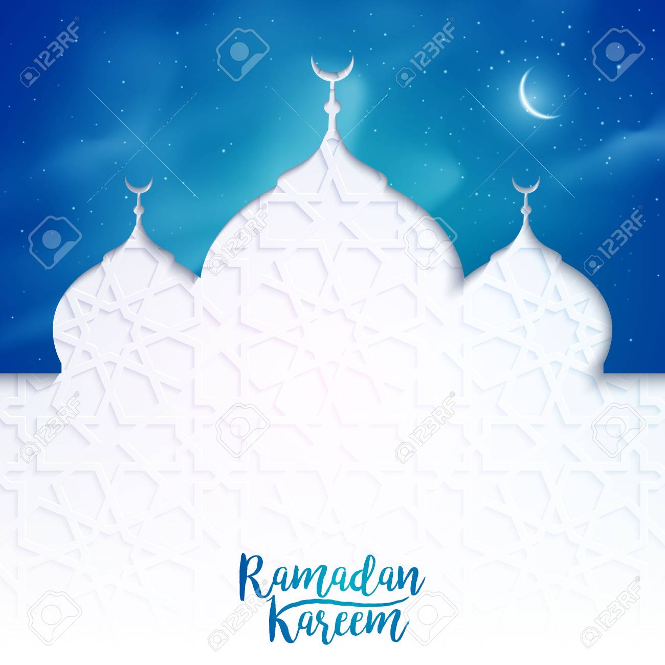 Ramadan Kareem Greeting Banner Background Islamic Vector Illustration Royalty Free Cliparts, Vectors, And Stock Illustration. Image 77746109.