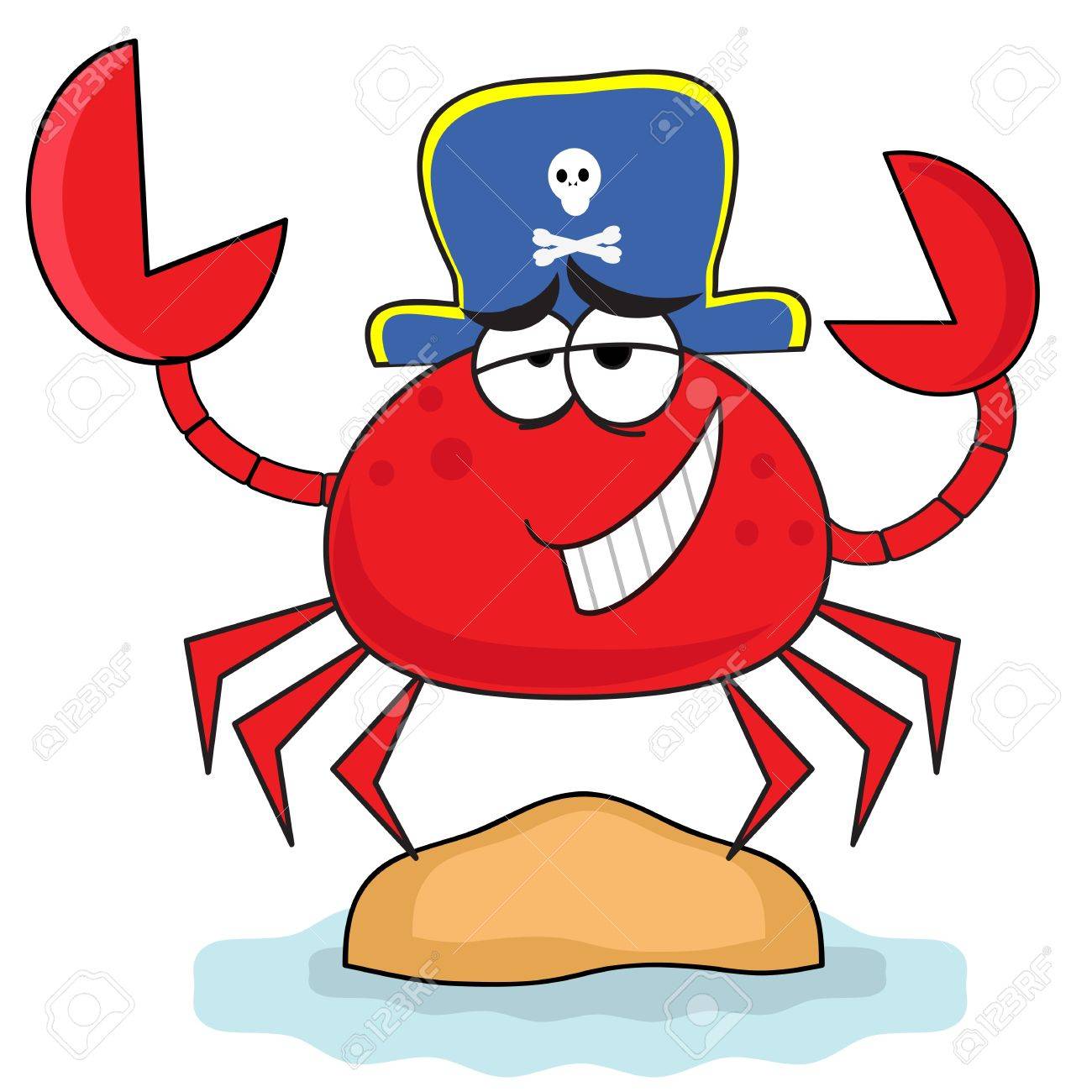 crab pirate royalty free cliparts vectors and stock illustration