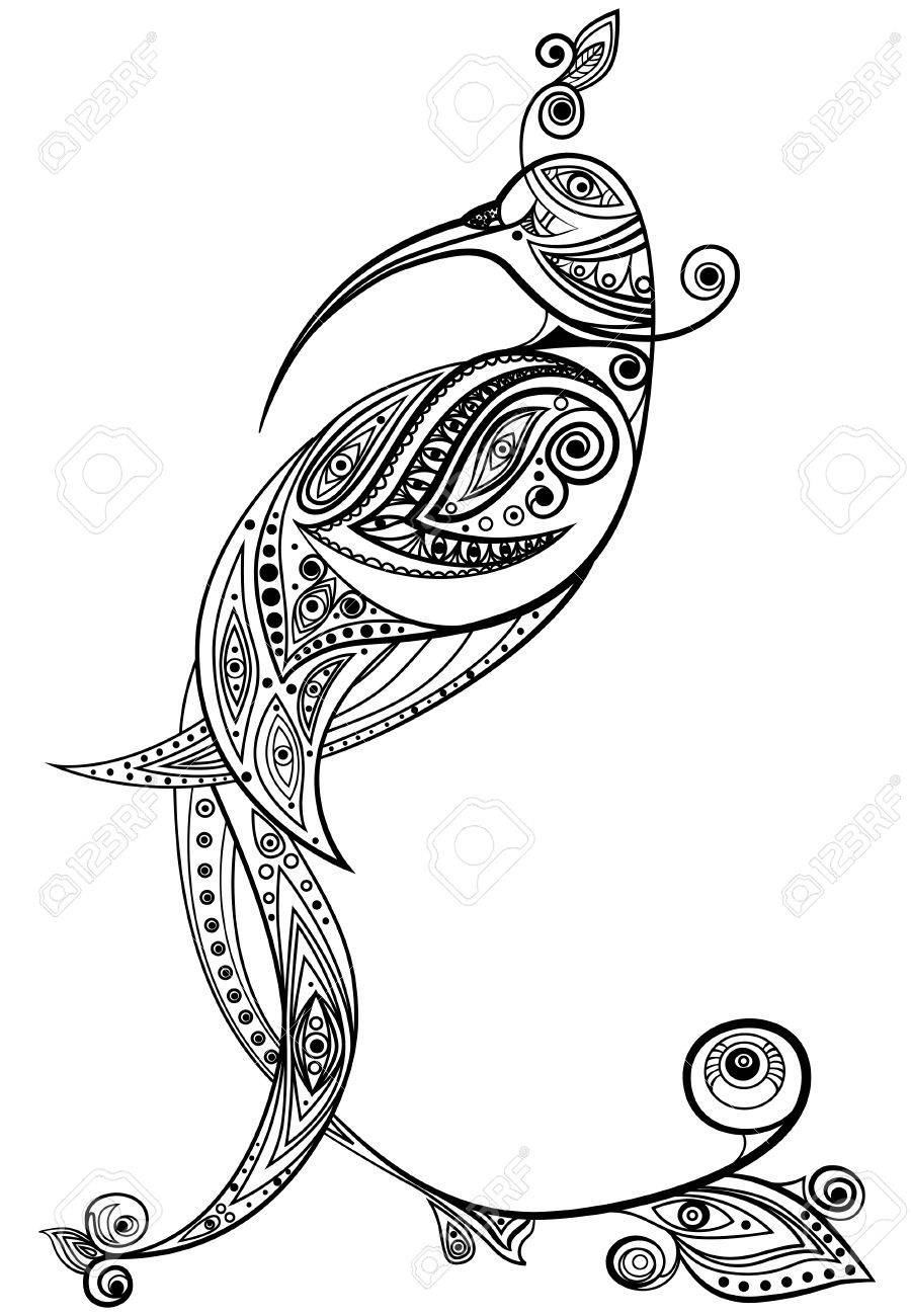 飾り装飾民族鳥 デザインの要素です ベクトル グラフィック アート のイラスト素材 ベクタ Image