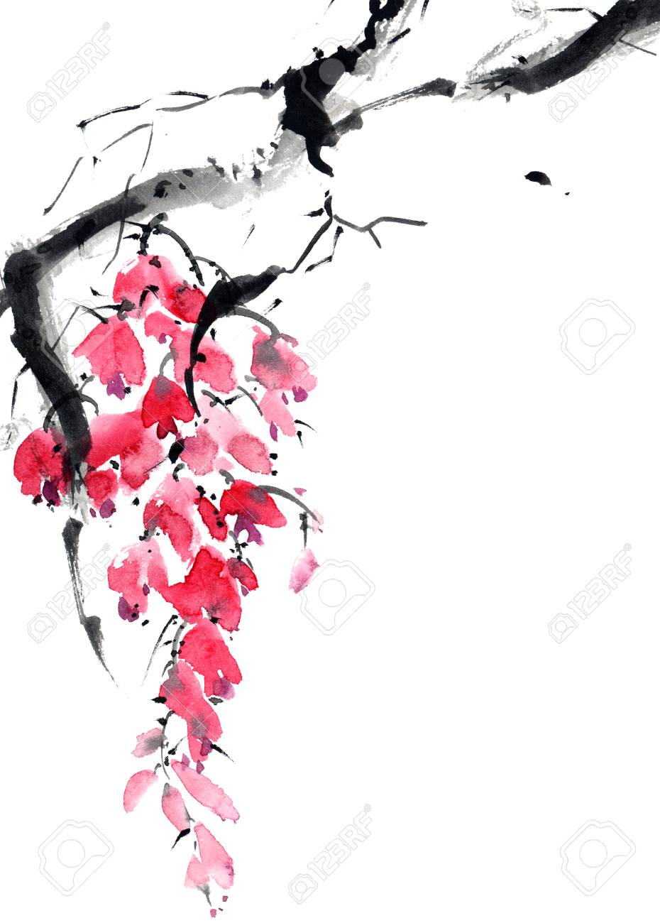 ◉深見東州 絵画 真如堂の「花の木」の紅葉は真っ盛り◉