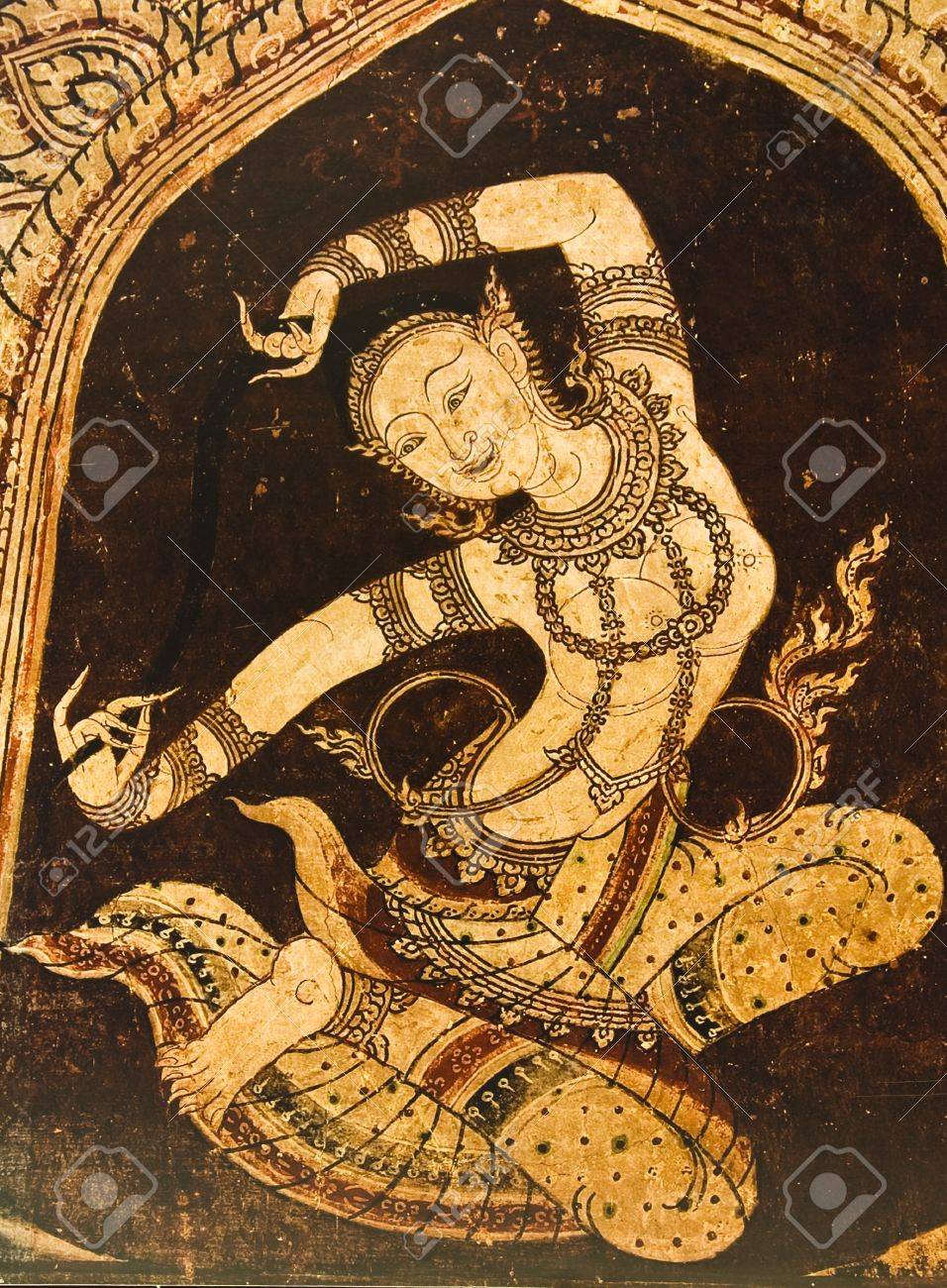 Fairy Dance Art Work On The Wall Of Temple Stock Photo Picture And Royalty Free Image Image