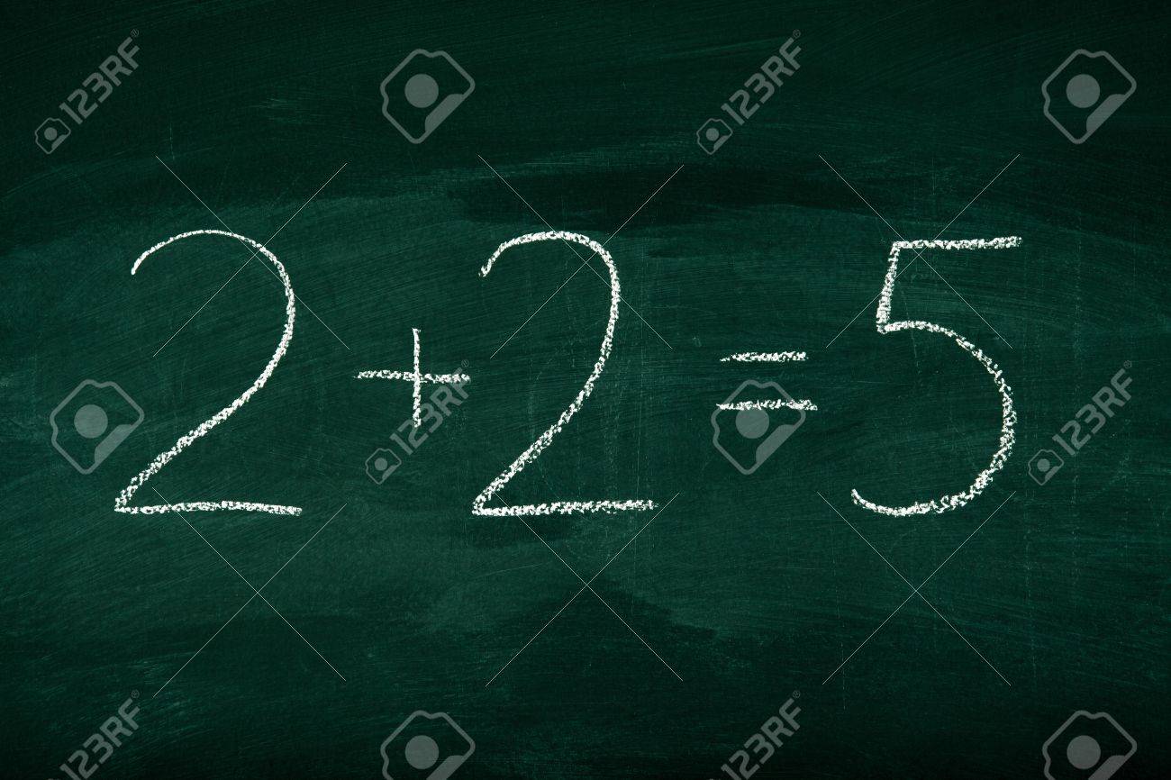 mistake in math formula on chalkboard education concept chalkboard education