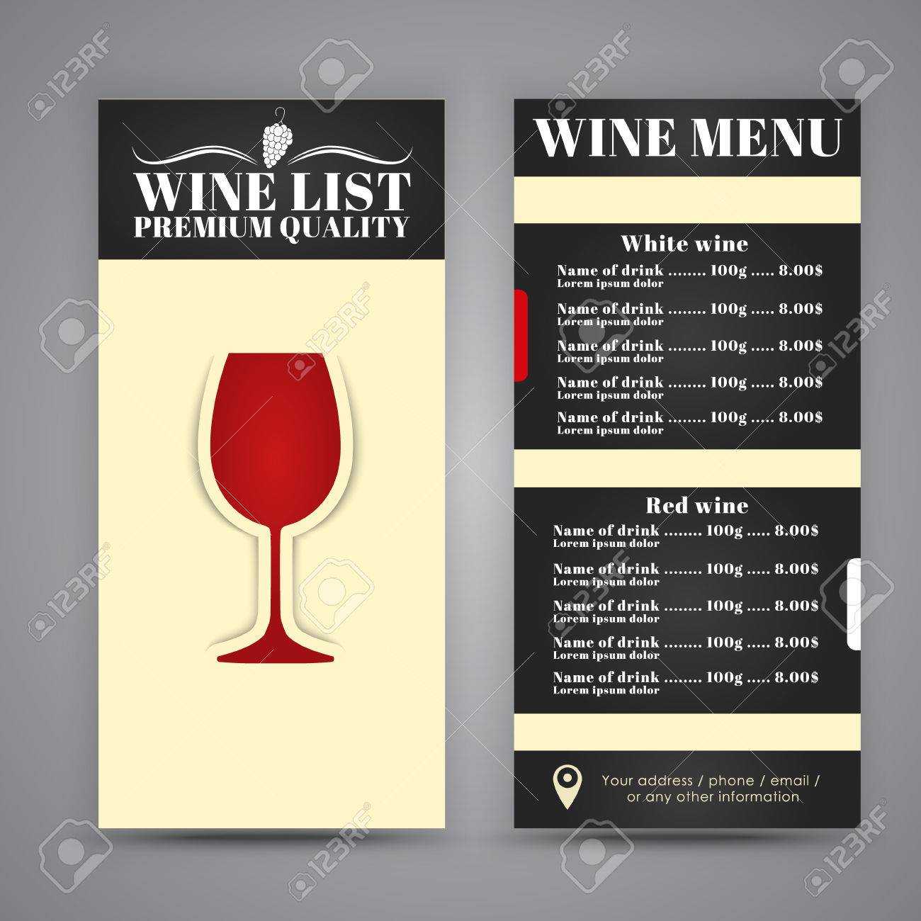 restaurants brochures