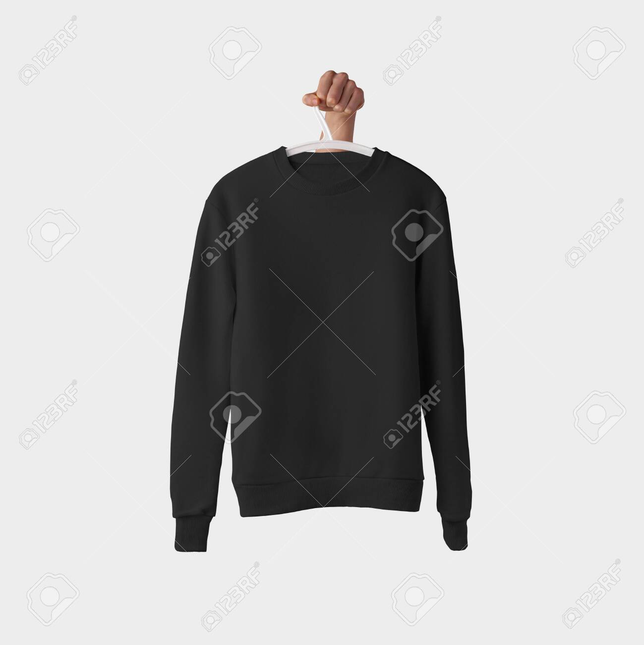 blank black sweatshirt