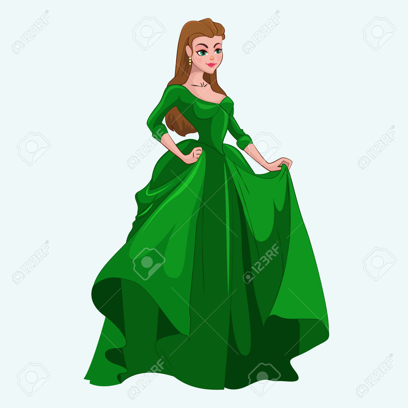 Princesa De Disney Vestido Verde Princesa De Disney Vestido Verde