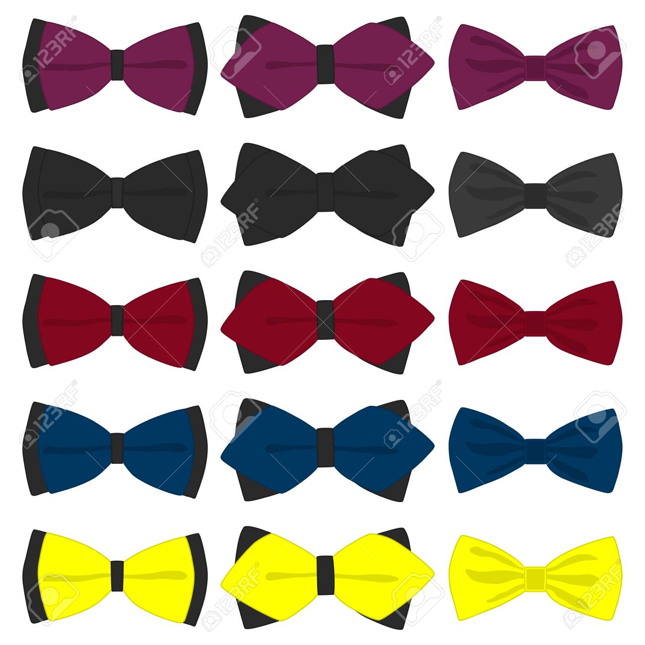 Illustration On Theme Big Colored Set Ribbon Different Types Royalty Free Cliparts Vectors And Stock Illustration Image 118682909 If it is your first time buying a self made tie, i would recommend one with a thicker material. illustration on theme big colored set ribbon different types