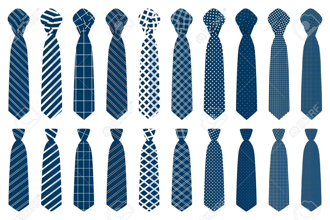 Illustration On Theme Big Set Ties 