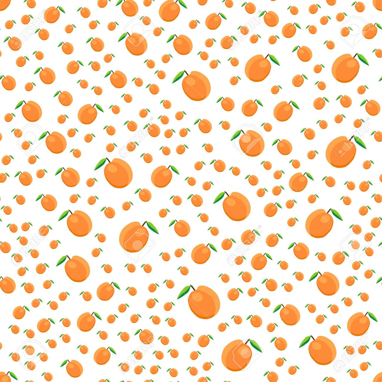 illustration on theme colored seamless apricot pattern type