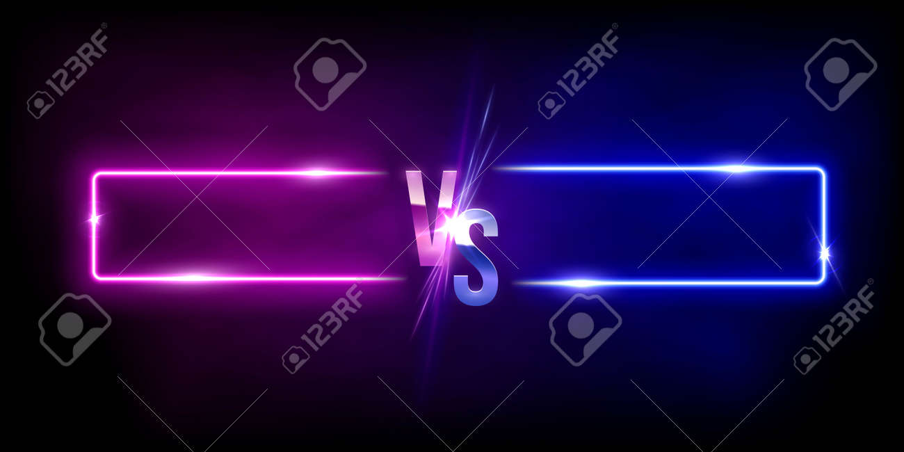 Glowing neon pink versus blue rectangles abstract background. Lines with electric light frames. Geometric fashion design vector illustration. Empty minimal shapes decoration - 163400558 Glowing neon pink versus blue rectangles abstract background. Lines with electric light frames. Geometric fashion design vector illustration. Empty minimal shapes decoration - 163400558