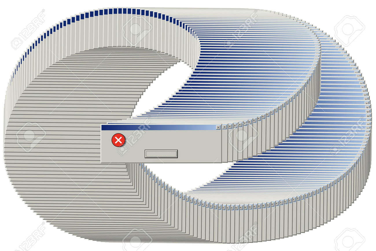 Old computer window with many blank error messages. Retro pc interface with problem or glitch, vintage web browser alert, software system bug or virus. 90s screen vector illustration - 163877537 Old computer window with many blank error messages. Retro pc interface with problem or glitch, vintage web browser alert, software system bug or virus. 90s screen vector illustration - 163877537