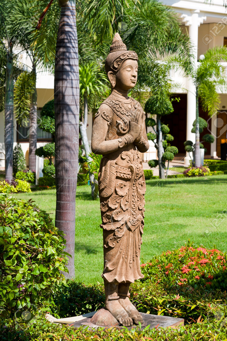Buddha Statue In Zen Garden Environment In Thailand Stock Photo Picture And Royalty Free Image Image