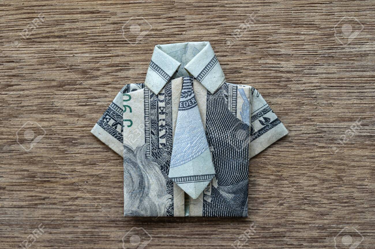 collared shirt dollar bill