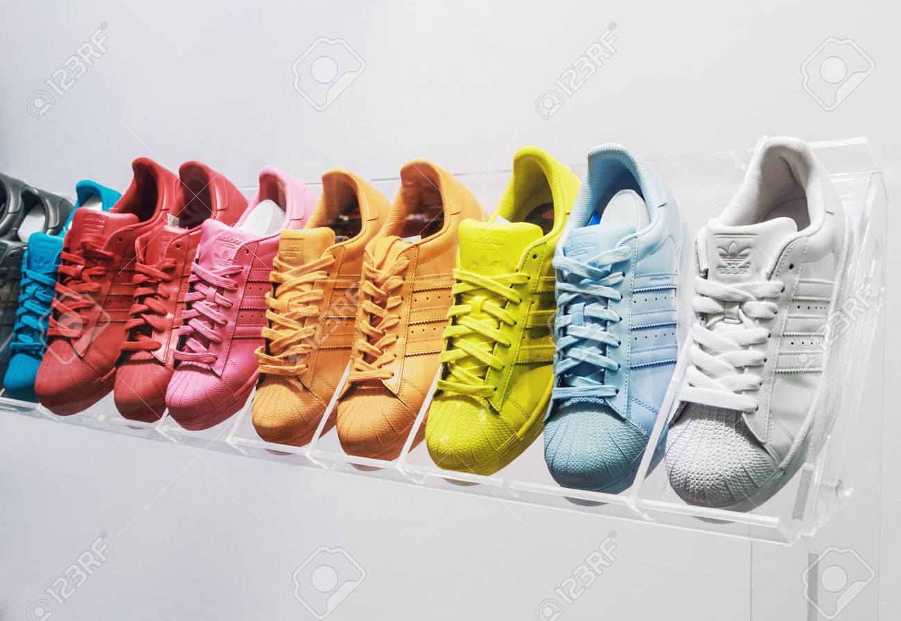 Moscow, Russia - April 19, 2015: Adidas Originals Sneakers In.. Stock  Photo, Picture And Royalty Free Image. Image 39151282.