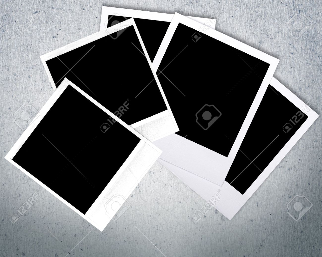 polaroid design layout stock