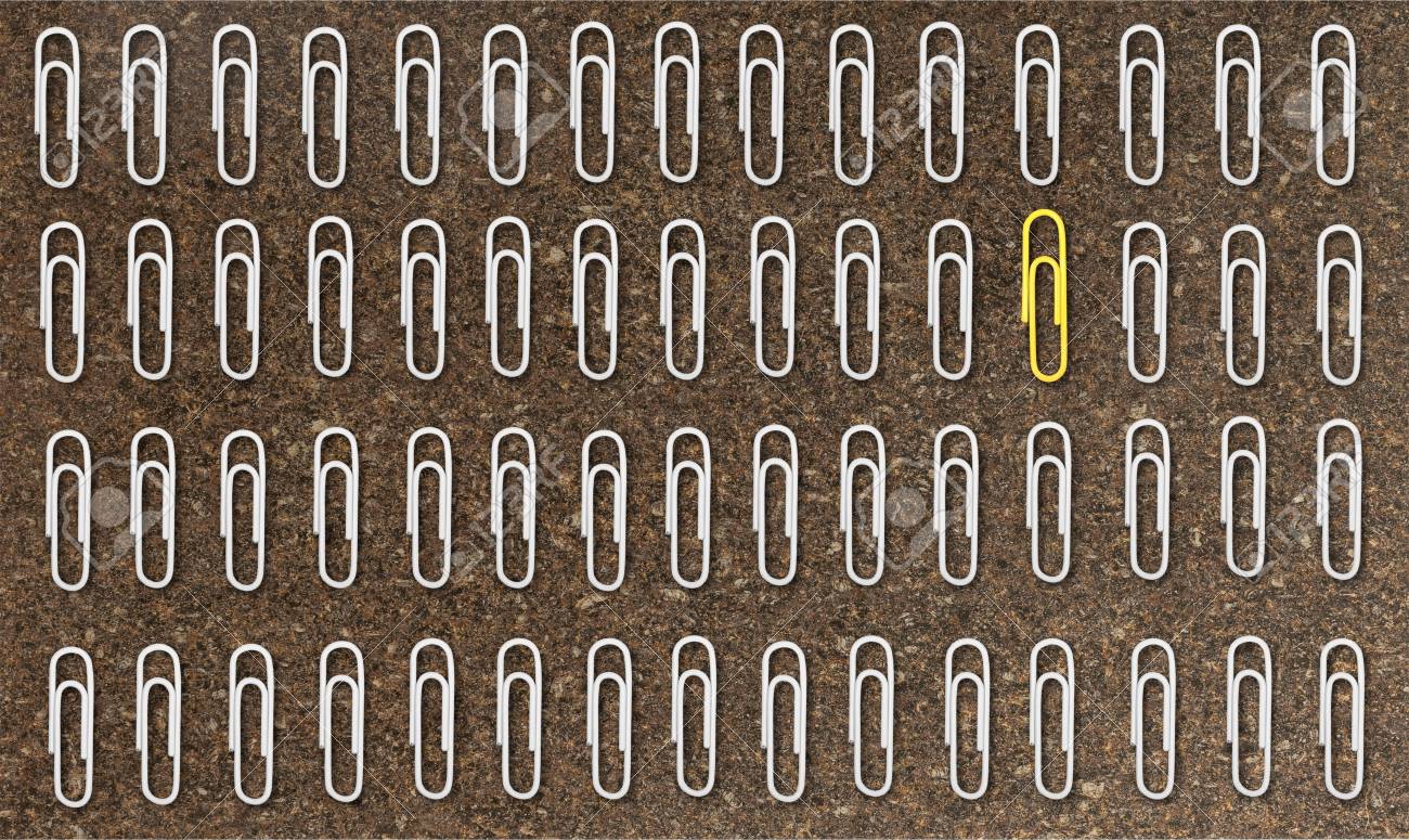paper clip unique idea concept stand out of the crowd stock photo unique paper clip