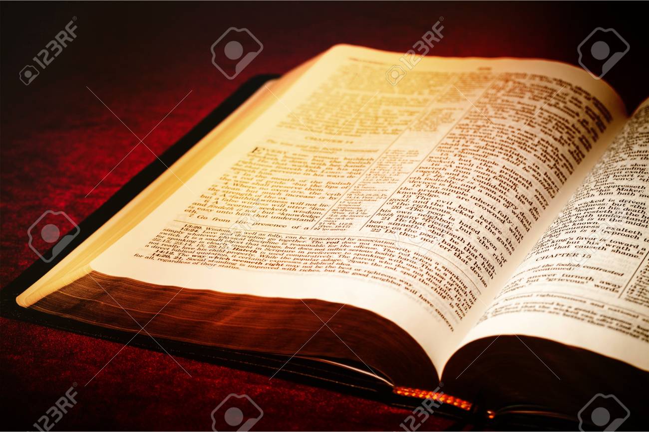 Open Holy Bible Stock Photo Picture And Royalty Free Image Image